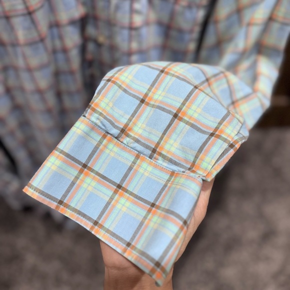 Lacoste Men’s Button-Down Shirt Size 42 | Plaid Long Sleeve Classic Fit | - Picture 5 of 6